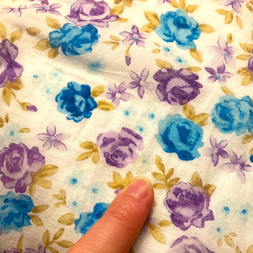Christy Dawn White Floral Maxi Dress with Blue and Purple Print - Picture 12 of 13